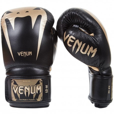Giant 3.0 Boxing Gloves (Nappa Leather) - Black/Gold